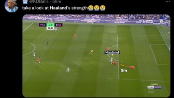 Seorang netizen menggambarkan terjadinya kejadian tersebut, di mana Adam Websterm disebut sampai terlempar 5 meter. Foto: Screenshot Twitter