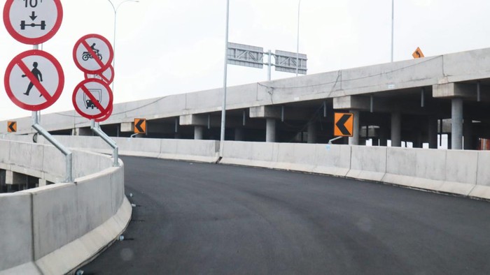 Potret Tol Atas Laut Semarang yang Mau Beroperasi Sebentar Lagi Tol Semarang-Demak Seksi 2 sepanjang 16,31 kilometer (km) yakni telah mencapai progres 97,82% ditargetkan beroperasi akhir tahun.