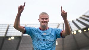 Erling Haaland Kejar Mohamed Salah dan Ruud van Nistelrooy