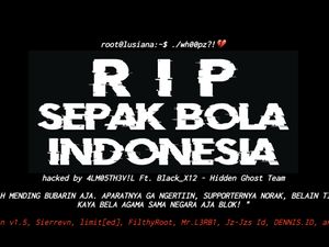 Situs PT LIB Diretas, Muncul Tulisan RIP Sepakbola Indonesia