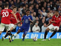 Dilansir dari Opta, Raheem Sterling menambah catatan buruknya ketika menghadapi Setan Merah. Dari 24 laga kontra MU, Sterling gagal bikin gol ke gawang MU! (Getty Images)