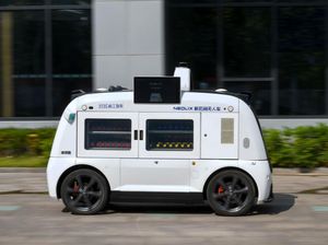 Bak Vending Machine, Mobil Mungil di China ini Jual Minuman Lho