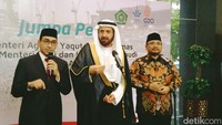 Menteri Haji Tawfiq menjelaskan ada sejumlah kemudahan yang akan diberikan kepada jemaah umrah Indonesia. (Foto: Rahma Indina Harbani/detikcom)