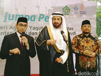 Suasana Pertemuan Menag RI dengan Menteri Haji dan Umrah Arab Saudi