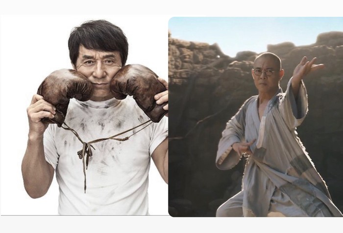 Jackie Chan vs Jet Li Ilustrasi Jackie Chan vs Jet Li.