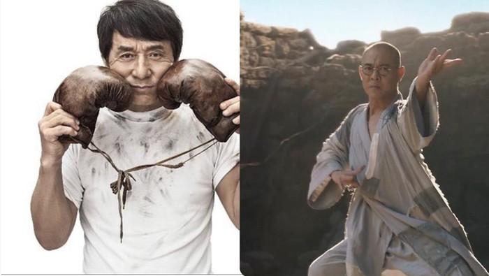 Ilustrasi Jackie Chan vs Jet Li.