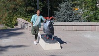 Patung-patung kambing ini pun jadi sasaran selfie yang empuk bagi wisatawan. Kapan lagi bisa berfoto dengan ikonnya kota Ankara? (Wahyu Setyo/detikTravel)