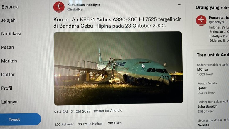 Korean Air kecelakaan di Filipina