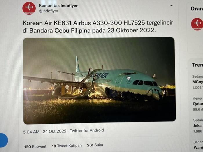 Korean Air kecelakaan di Filipina