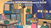 Dalam unggahan terkait Maulid Nabi Muhammad, kucing oyen muncul lagi di ilustrasi pada Instagram Presiden Jokowi. Kucing oyen tampak berdoa bersama seorang wanita yang bersiap makan di meja.