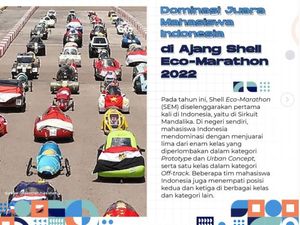Bravo! Ini Tim Mahasiswa Juara Shell Eco-Marathon Mandalika, UGM hingga UPI