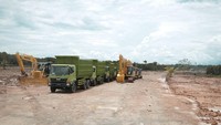 Selain infrastruktur di KIPP, Kementerian PUPR juga tengah menyelesaikan pembangunan Bendungan Sepaku Semoi untuk menyediakan air baku kawasan IKN berkapasitas 2.000 liter/detik dan Kota Balikpapan sebesar 500 liter/detik. Foto: Dok. Kementerian PUPR