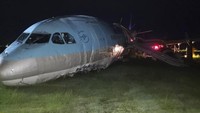 Seperti dilansir Reuters, Senin (24/10), pesawat jenis Airbus SE A330 yang berbadan lebar itu mengudara dari Seoul, Korea Selatan (Korsel) menuju Cebu pada Minggu (23/10) waktu setempat. (Civil Aviation Authority of the Philippines via AP)  
