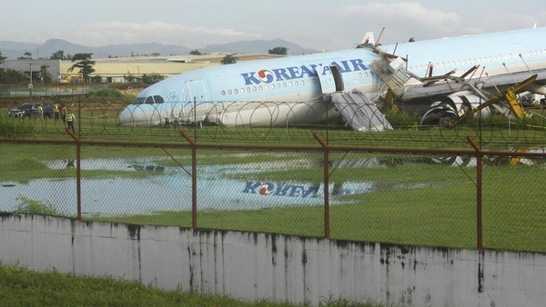 Korean Air Kebablasan saat Mendarat di Bandara Filipina, Begini Kondisinya