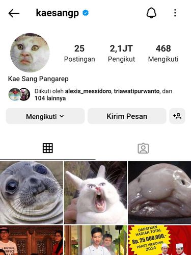 Postingan Instagram Kaesang Pangarep.