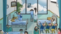 Terbaru, kucing oyen muncul pada unggahan Presiden Jokowi terkait Hari Dokter Nasional hari ini. Kucing oyen tampak berbaring di atas tempat tidur ruang perawatan, tapi matanya memakai timun.