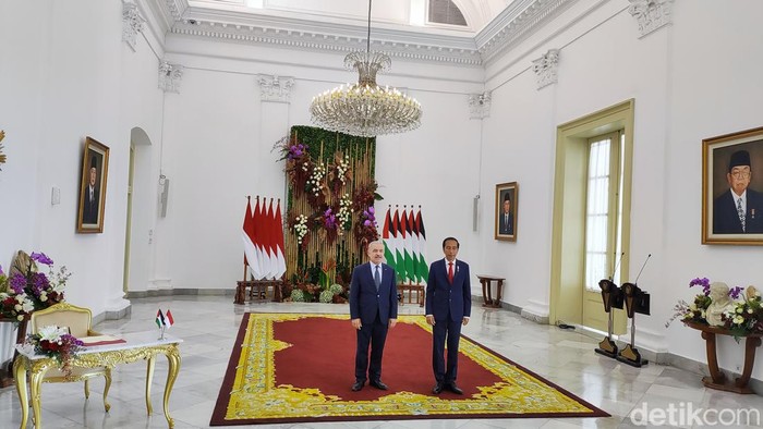 Presiden Jokowi terima kunjungan PM Palestina di Istana Bogor