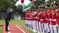 Presiden Joko Widodo menerima kunjungan kenegaraan Perdana Menteri Palestina Mohammad IM Shtayyeh.  