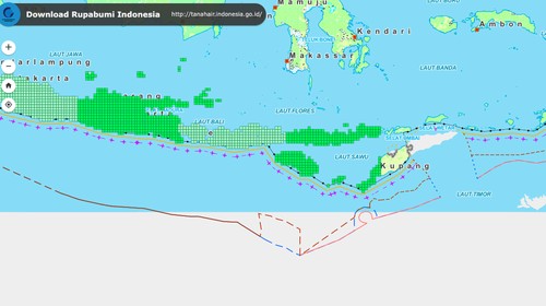 Pulau Pasir atau Kepulauan Ashmore dan Cartier dalam Peta Indonesia (Dok Badan Informasi Geospasial Indonesia)