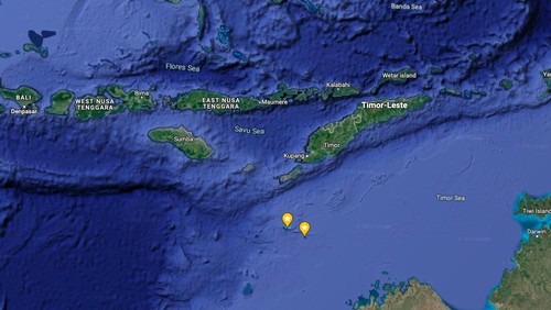 Pulau Pasir atau Kepulauan Ashmore dan Cartier (Google Maps)