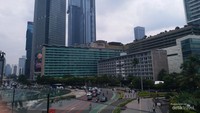 Pemandangan Hotel Kempinski dari anjungan