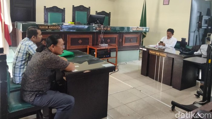 Susasana sebelum persidangan perkara mertua gugat menantu gegara warisan di PN Kisaran.