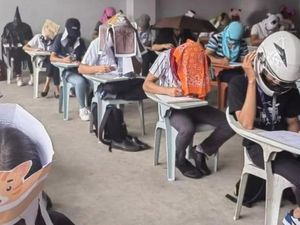 Topi Anti Mencontek Kreasi Mahasiswa Filipina Saat Ujian Jadi Viral