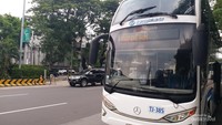 Bus Jakarta Explorer yang memiliki 2 tingkat
