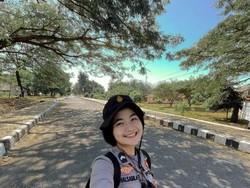 10 Pesona Shalsabila, Polwan Viral Bergelar Puteri Indonesia NTB 2020