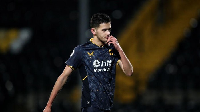 Justin Hubner NOTTINGHAM, ENGLAND - APRIL 01: Justin Hubner of Wolverhampton Wanderers reacts after the final whistle during the Premier League 2 match Nottingham Forest and Wolverhampton Wanderers at Meadow Lane on April 01, 2022 in Nottingham, England. (Photo by Jack Thomas - WWFC/Wolves via Getty Images)