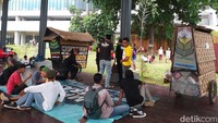 Salah satu hal yang menarik adalah memorabilia Danarto sampai sejumlah karya-karya dari Seno Gumira Ajidarma.  Foto: Tia Agnes/ detikcom