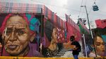 Nyeni! Saat Mural Warna-warni Hiasi Permukiman Padat Penduduk Meksiko