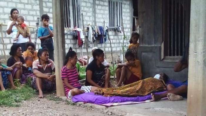 Rumah korban meninggal usai dianiaya anaknya di Manggarai, NTT.