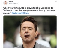 Meme WhatsApp down