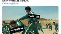 Twitter kini jadi andalan mencari info WhatsApp down. Foto: Twitter