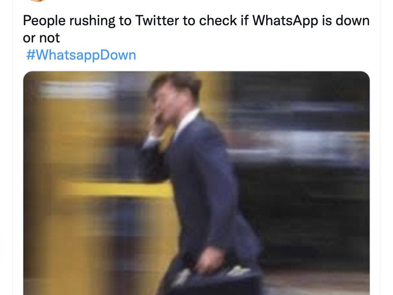 Meme WhatsApp down