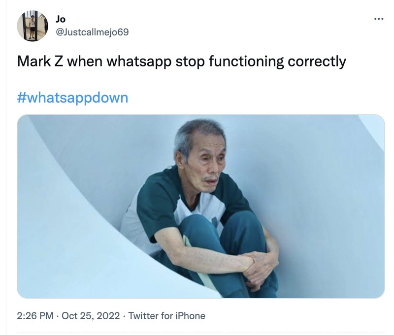 Meme WhatsApp down