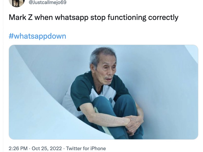 Meme WhatsApp down