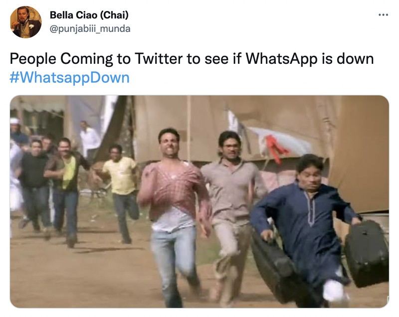 Meme WhatsApp down