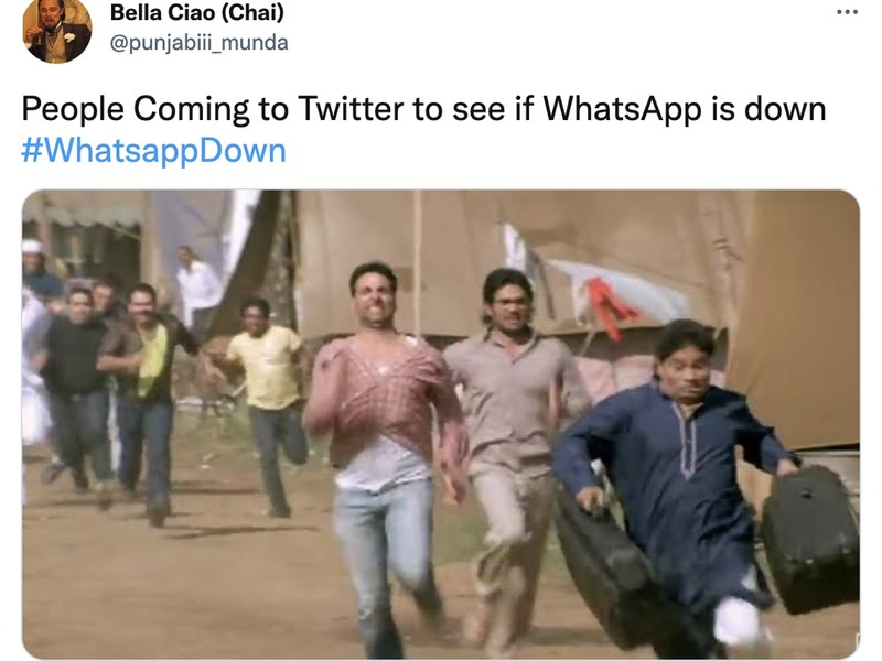 Meme WhatsApp down