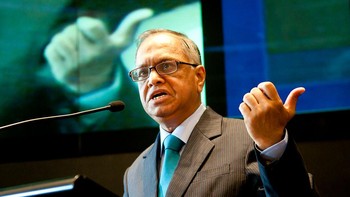 Narayana Murthy kini berusia 76 tahun. Foto: Getty Images