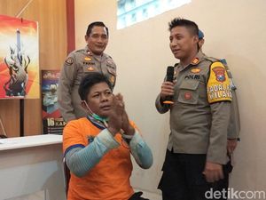Penampakan Pemotor Pencuri Kabel KA di Surabaya Berbaju Tahanan