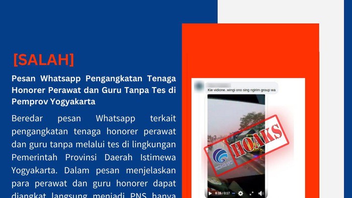 Pengangkatan guru dan  perawat honorer di DIY tanpa tes dipastikan hoax