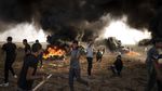Asap Hitam Pejuang Palestina Lawan Pasukan Israel di Tepi Barat