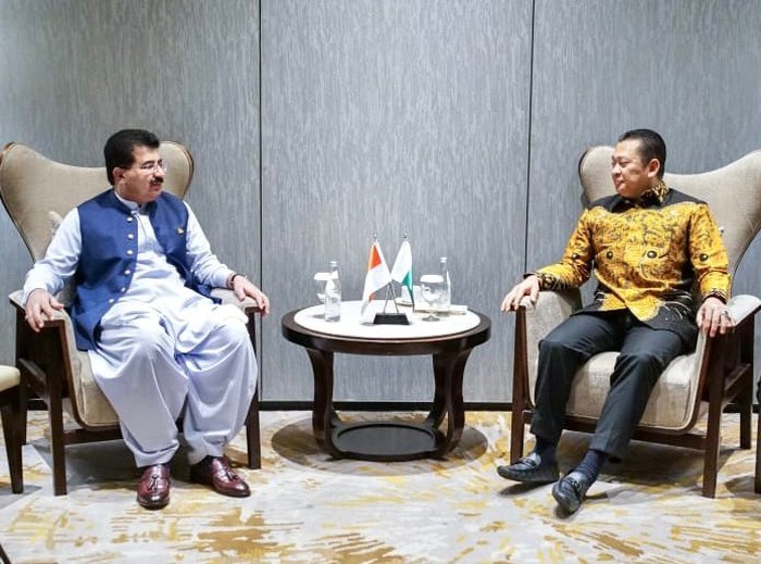 Bamsoet dan Ketua Senat Pakistan H.E. Mr. Muhammad Sadiq Sanjrani