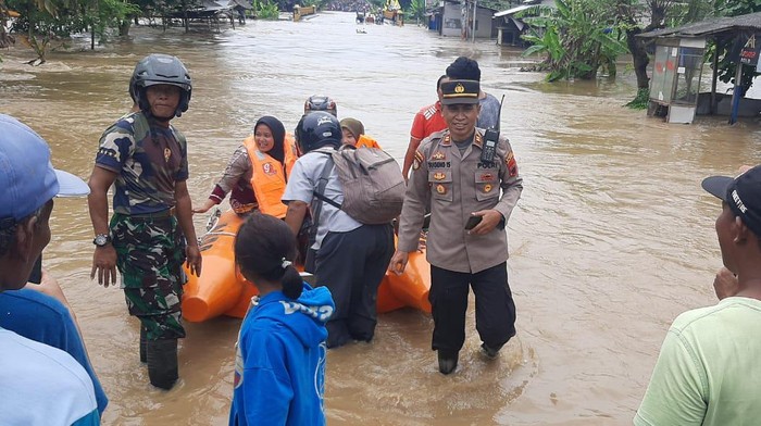 Banjir di Patimuan, Cilacap, Jawa Tengah, Rabu (26/10/2022).