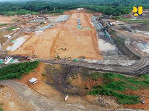 Bendungan Pengendali Banjir di IKN Nusantara Sudah 74%
