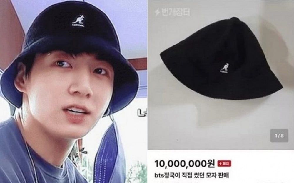 Bucket hat milik Jungkook BTS yang dijual PNS Korea Bucket hat milik Jungkook BTS yang dijual PNS Korea