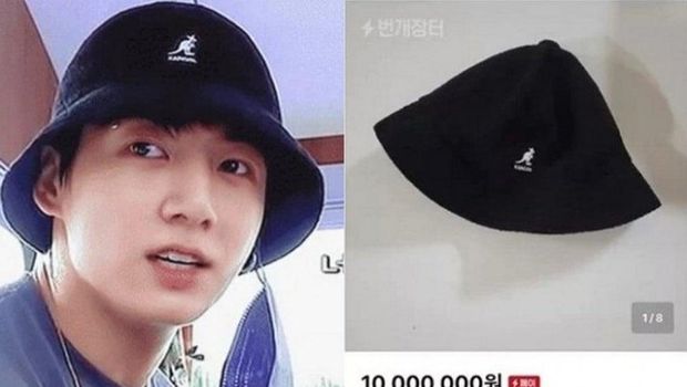 Bucket hat milik Jungkook BTS yang dijual PNS Korea