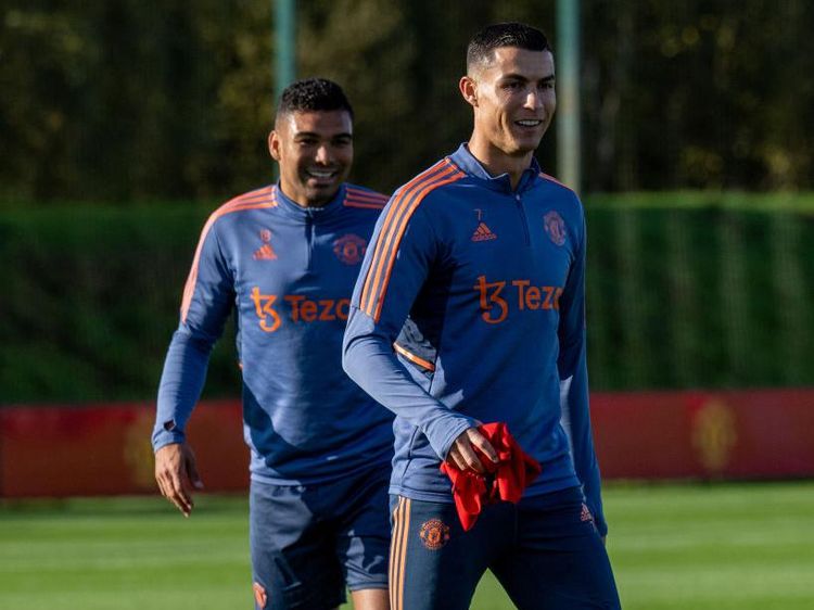 Potret Ronaldo Kembali Berlatih Bareng Skuad Utama MU